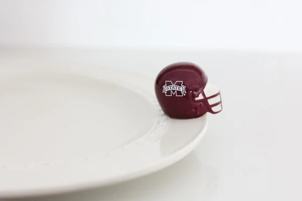 Nora Fleming Mini - Mississippi State Helmet