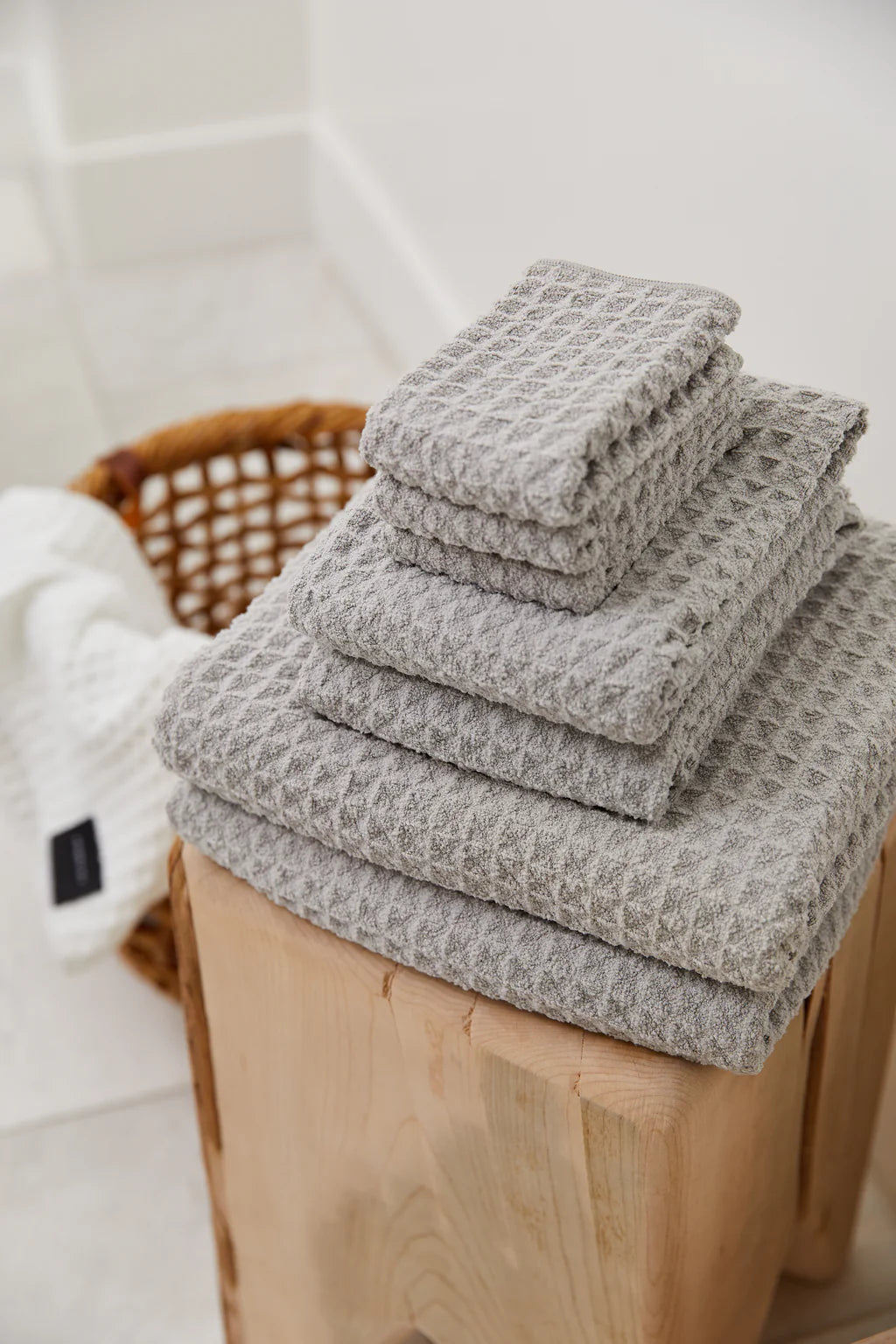 Geometry Waffle Bath Towel: