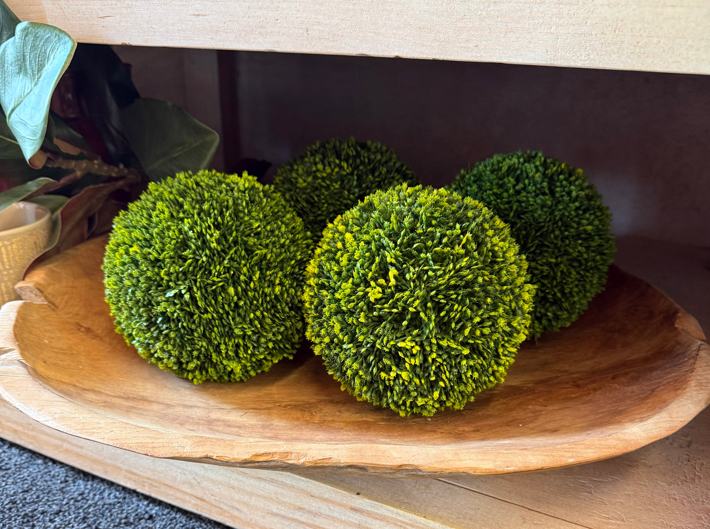 Raw Edge Teak Wood Bowl