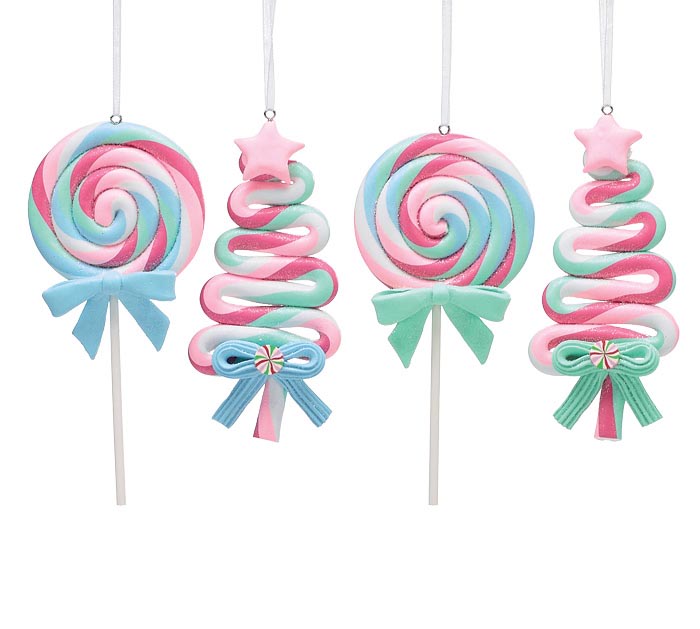 Candy Ornaments Green Bow Tree