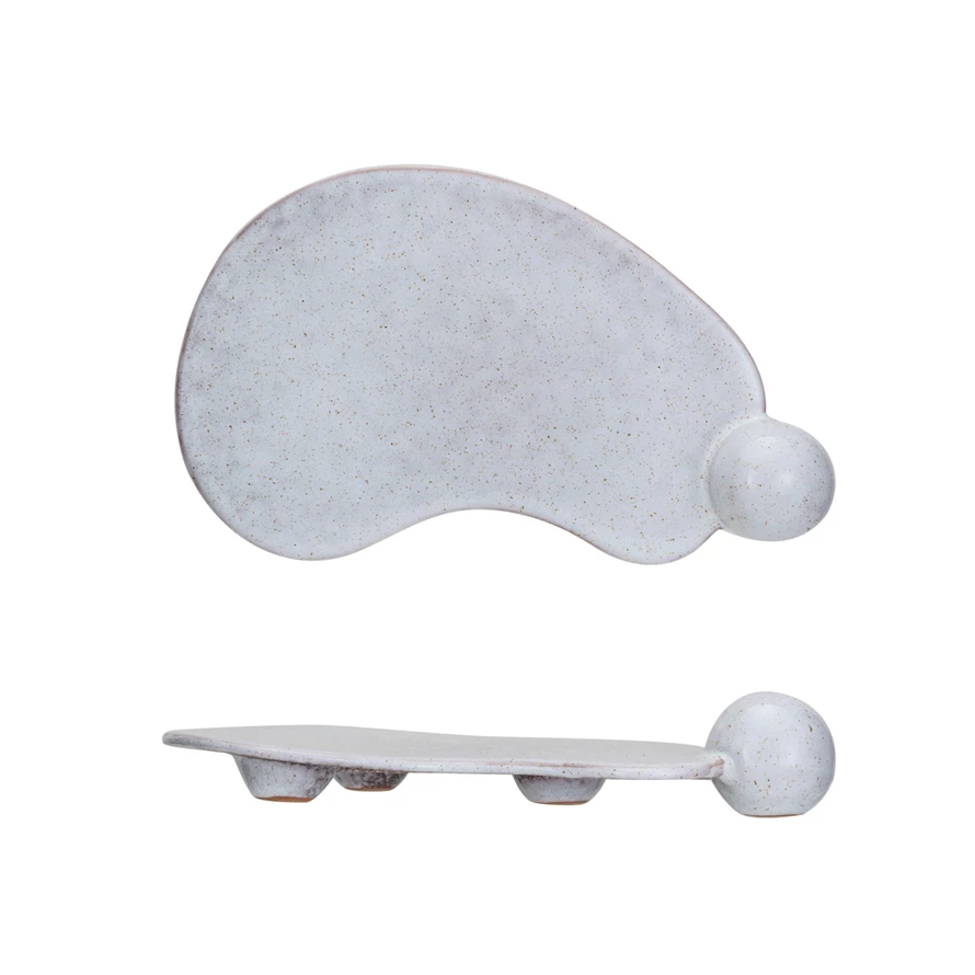 Stoneware Tray with Ball