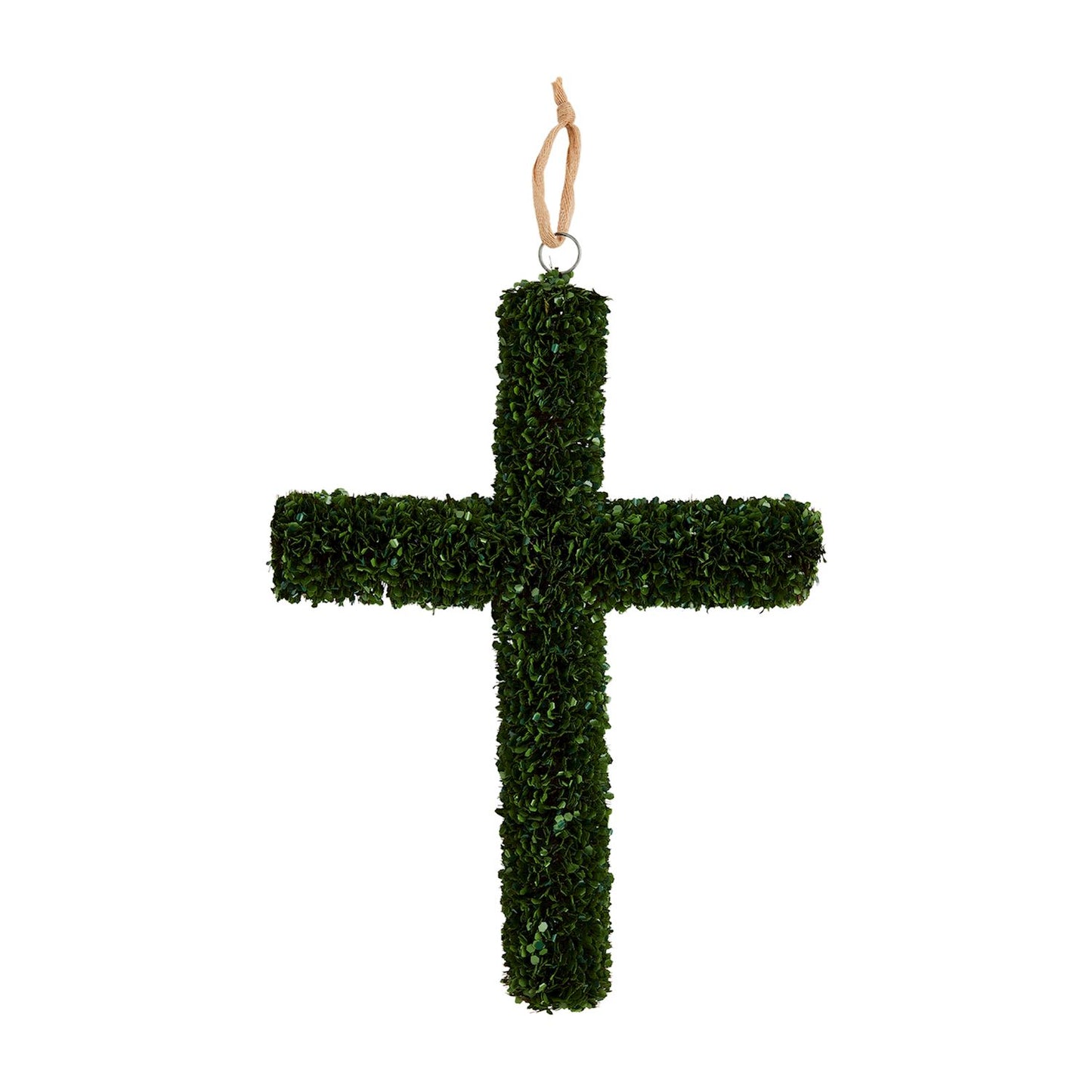 Door Hanger Boxwood Cross