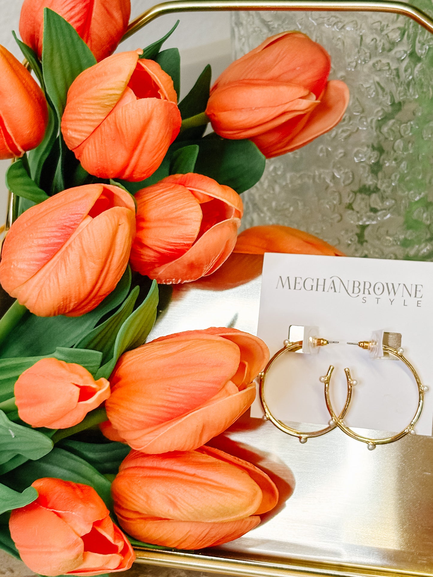 Travis Gold Pearl Earring