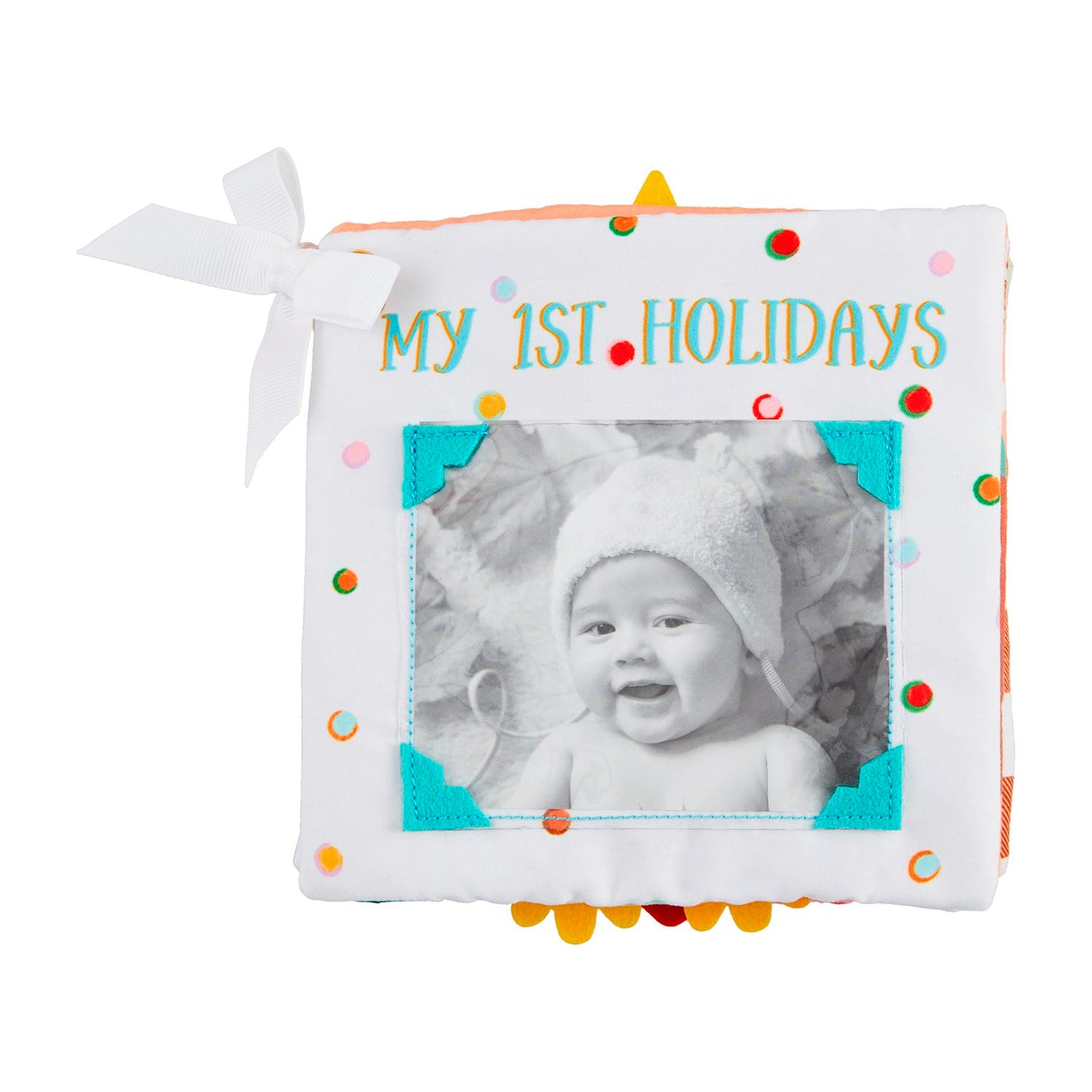 "My First Holidays" soft book with picture inserts
