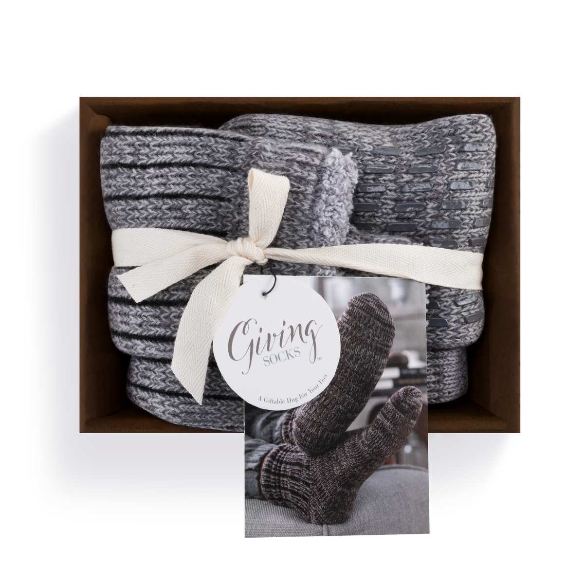Men's Gray Giving Socks