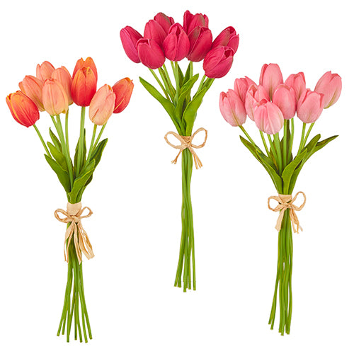Real Touch (9) Tulip Bundle 15"