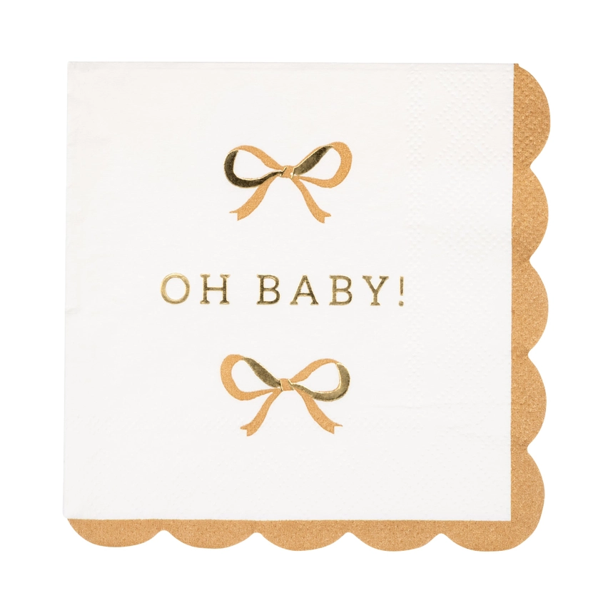"Oh Baby!" Pack of 18 Cocktail Napkins