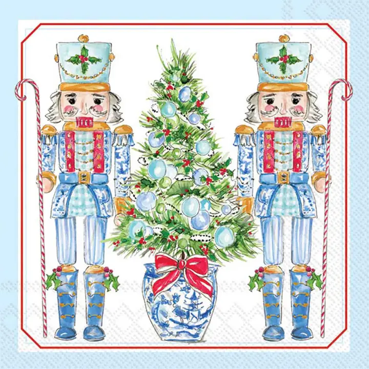 Blue Nutcracker Luncheon Paper Napkins