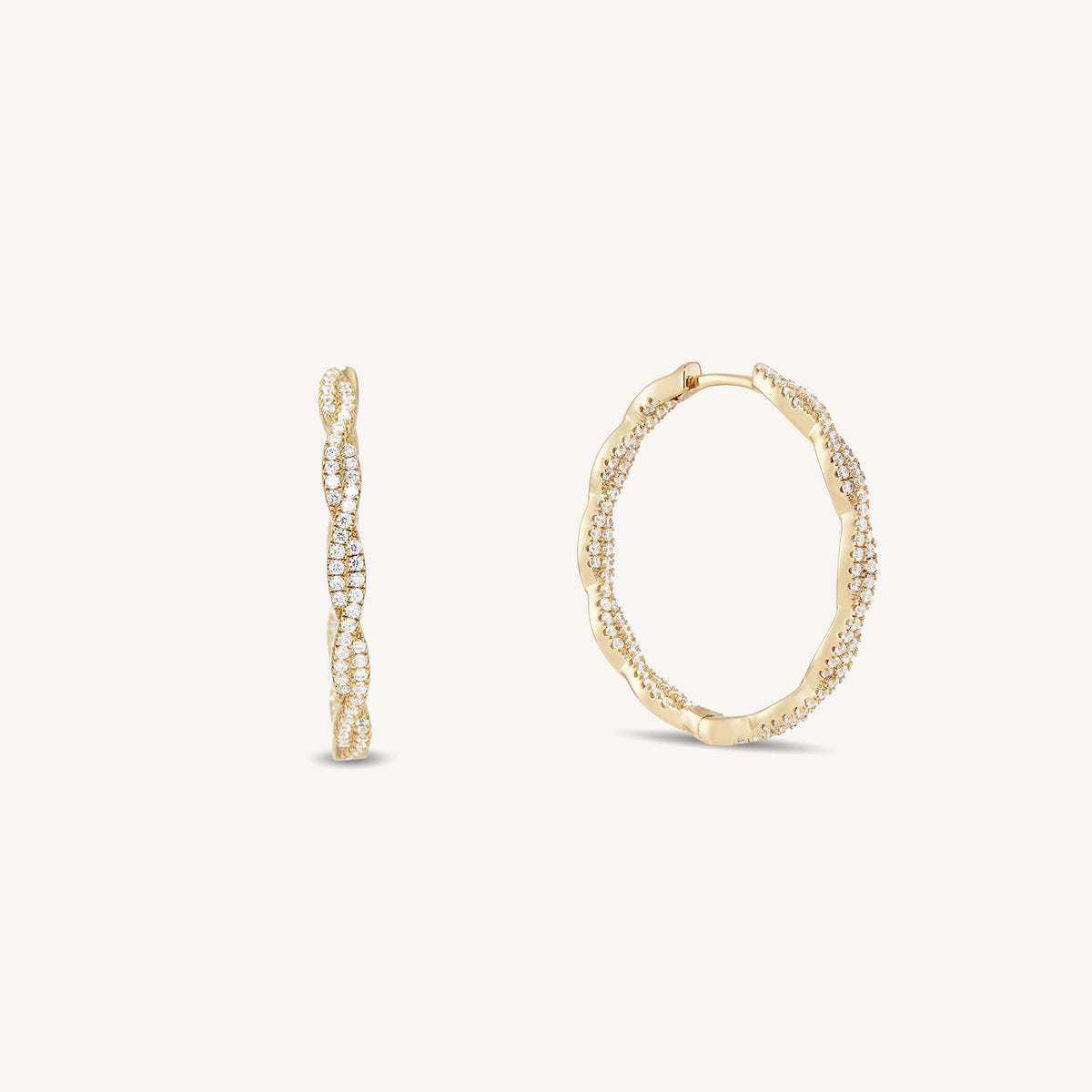 Giselle Twist Hoops by Dean Davidson