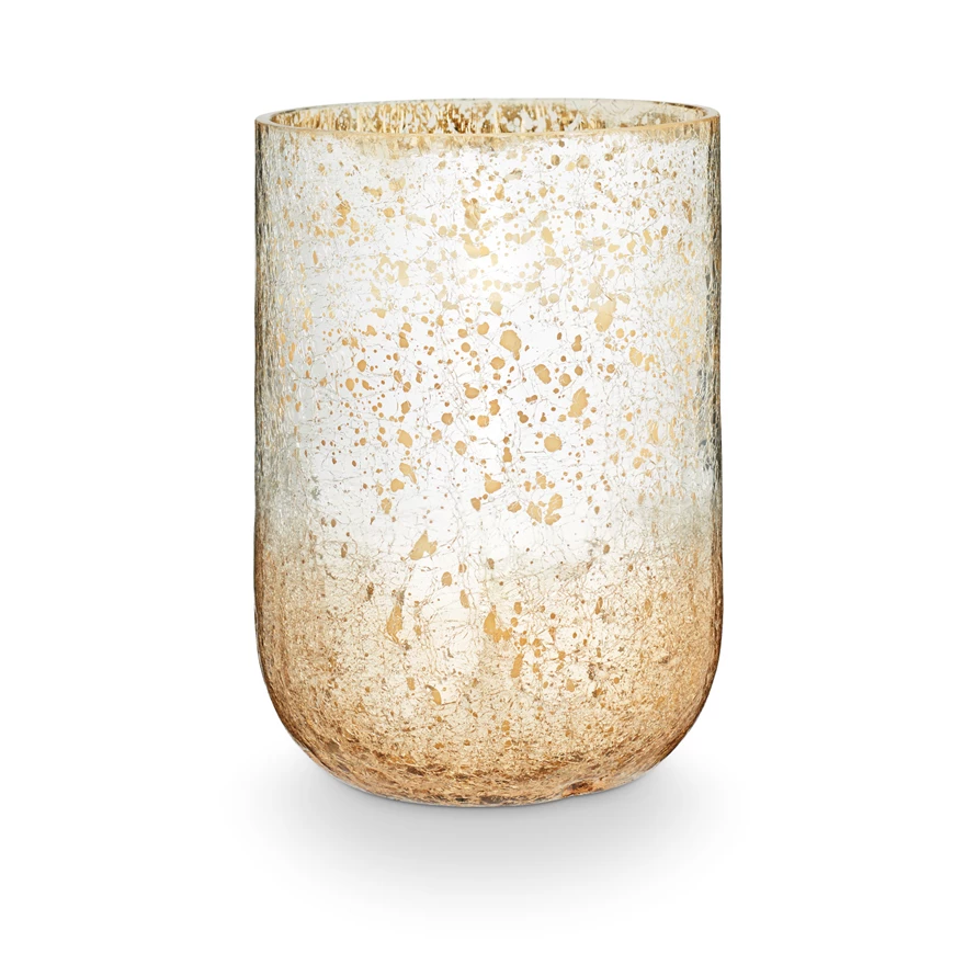 Winter White Radiant Small Glass Candle