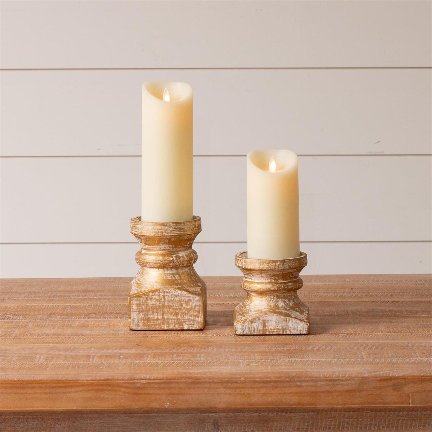 Brushed Gold Candle Holder (Small)