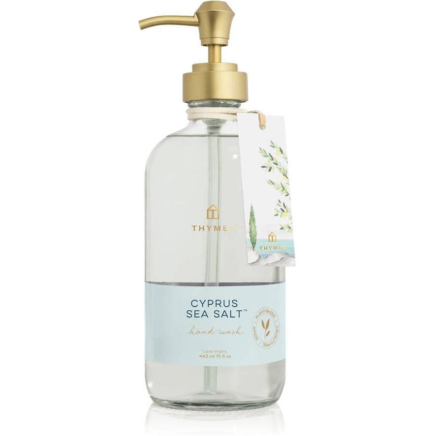 Thymes: Cyprus Sea Salt Large Hand Wash 15floz