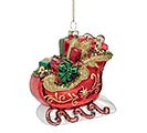 Red Sleigh Ornament