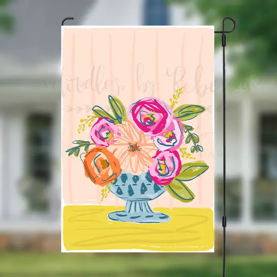 Peachy Keen- Garden Flag