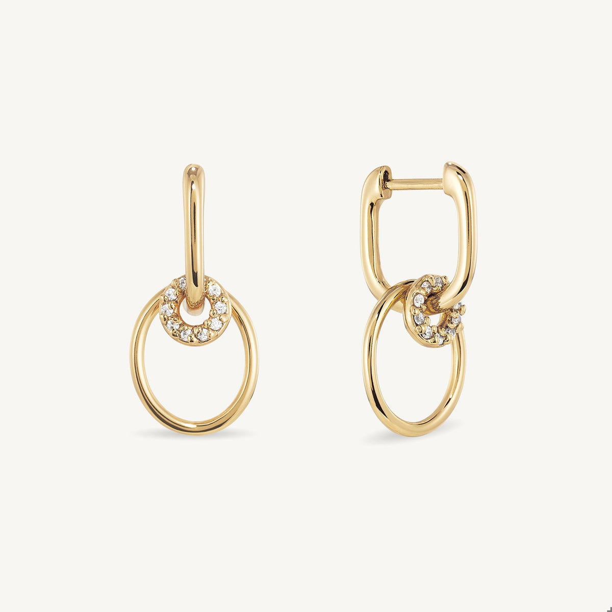 Mini Colette Pave Huggie Hoops by Dean Davidson
