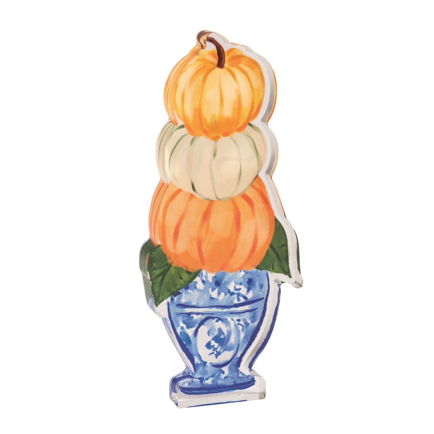 Three Pumpkin Stack Acrylic Sitter