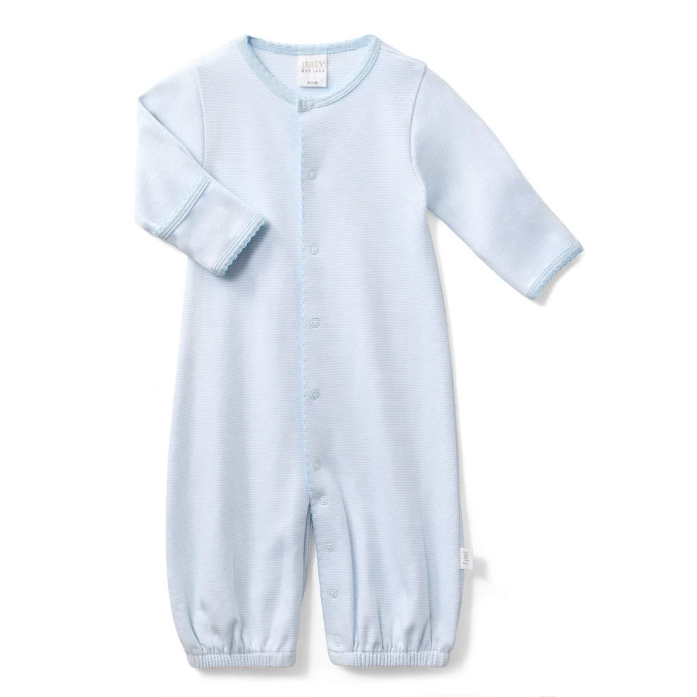 PATY: Striped Converter Blue Stripe 0-3mo