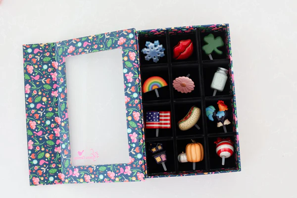 Nora Fleming - Keepsake Box (Floral) 12 piece