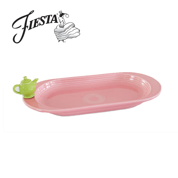 Nora Fleming - Fiesta Bread Tray w/Free teapot mini