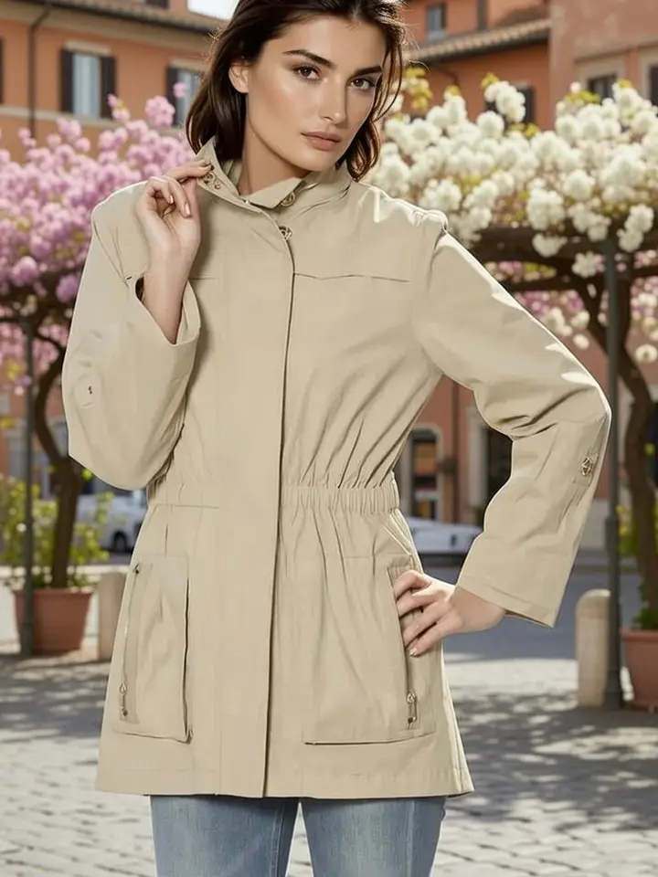 The Tess Water Resistant Rain Jacket