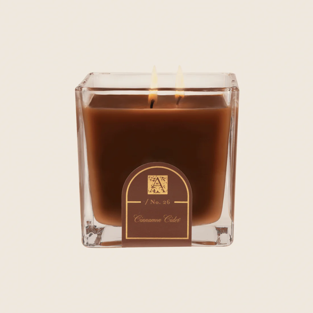 Aromatique Glass Cube Candle