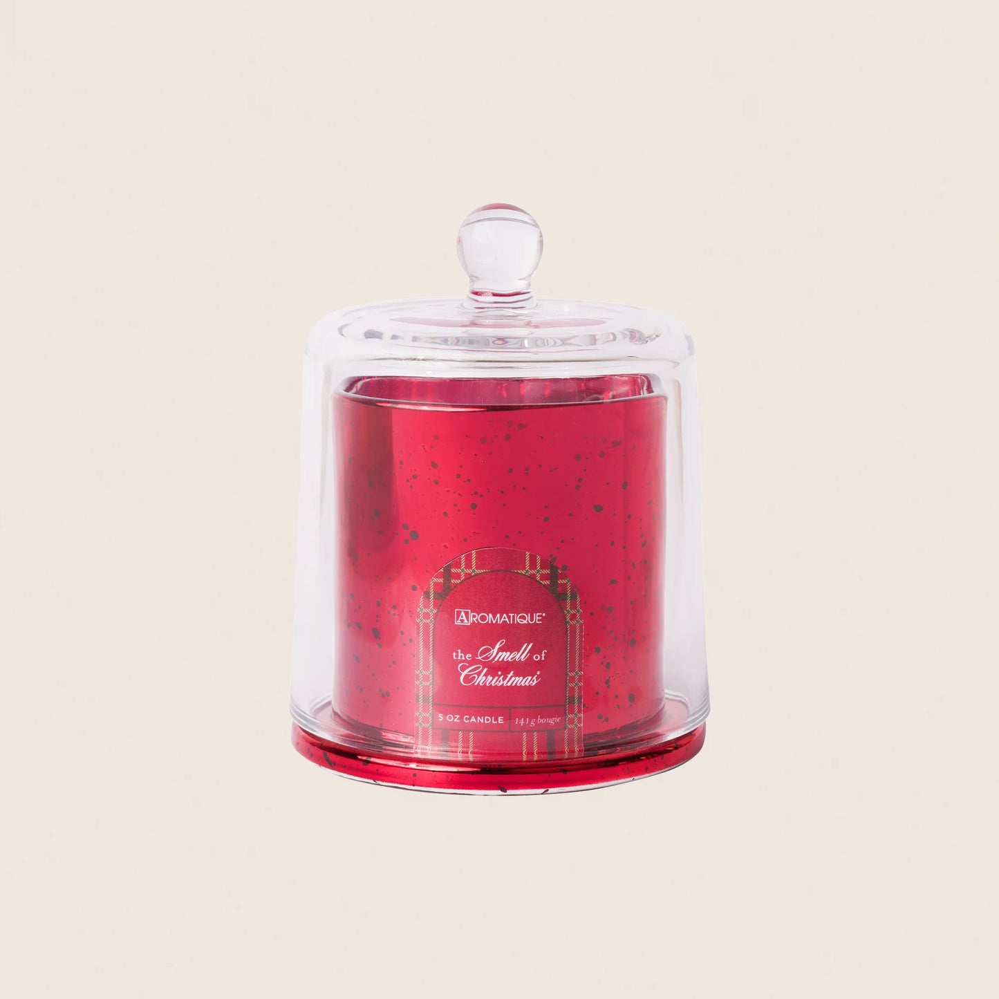Aromatique: Mercury Glass Cloche 5oz - The Smell of Christmas
