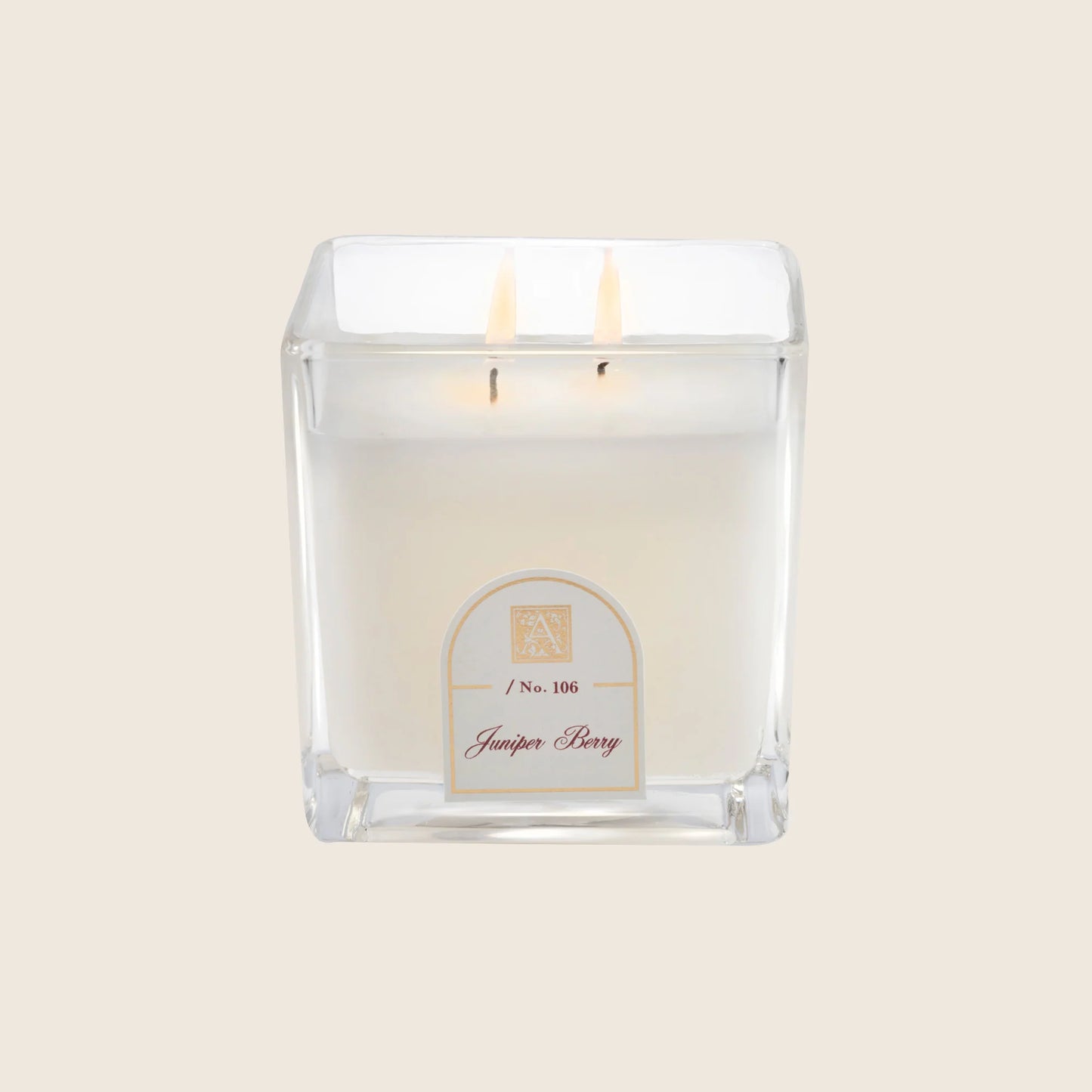 Aromatique Glass Cube Candle