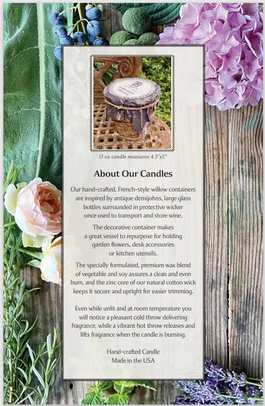 Porch View Wicker Candles