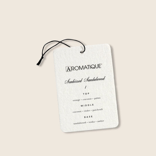 Sunkissed Sandalwood Aroma Card