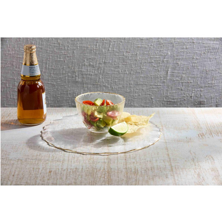Glass Pedestal / Chip & Dip