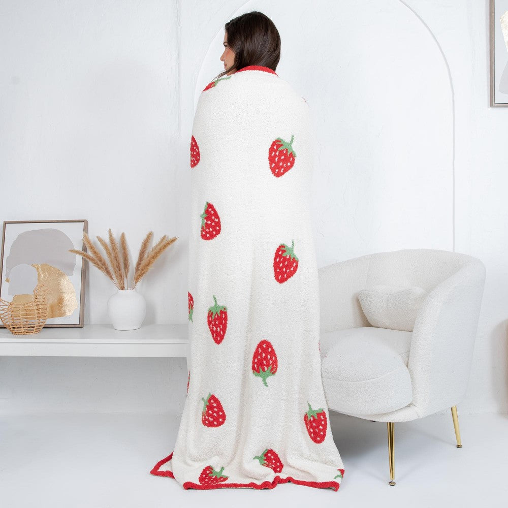 Luxe Strawberry Blanket
