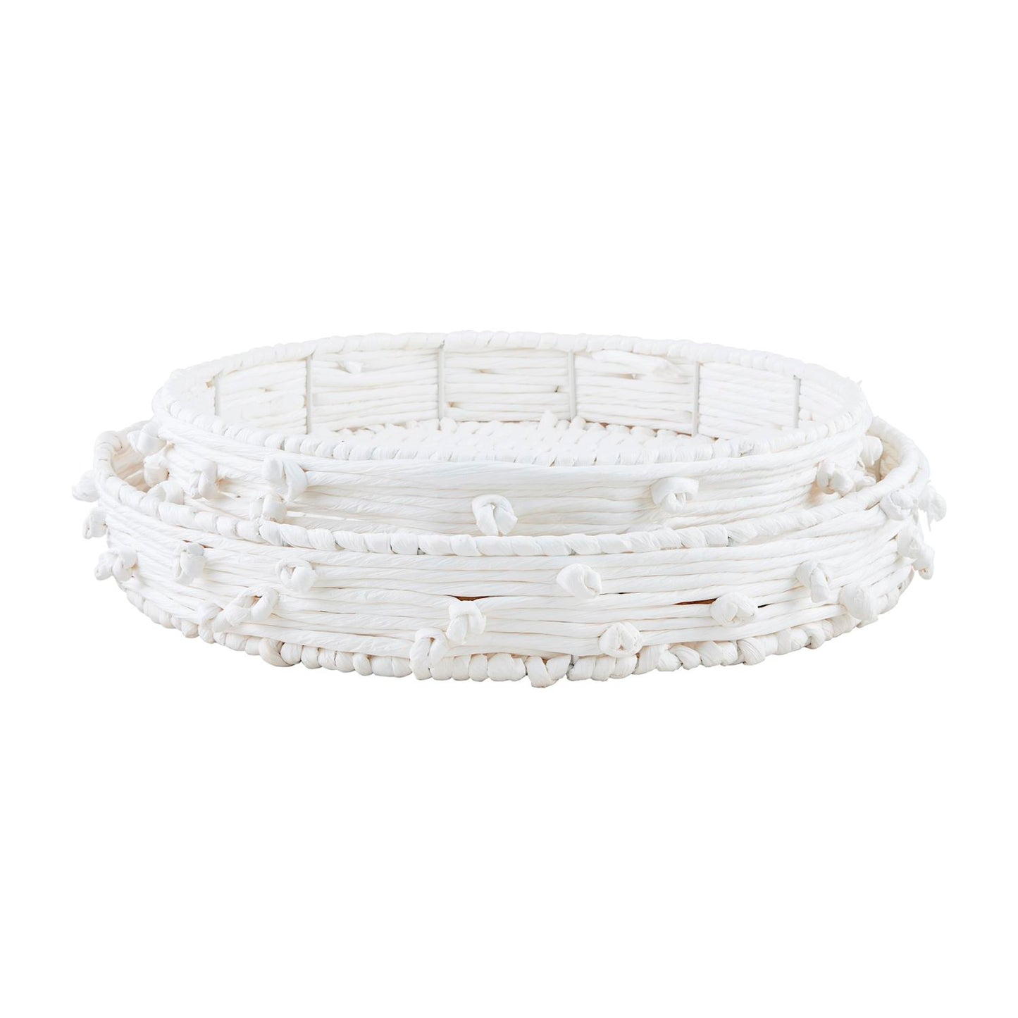 White Knot Rope Tray - Small