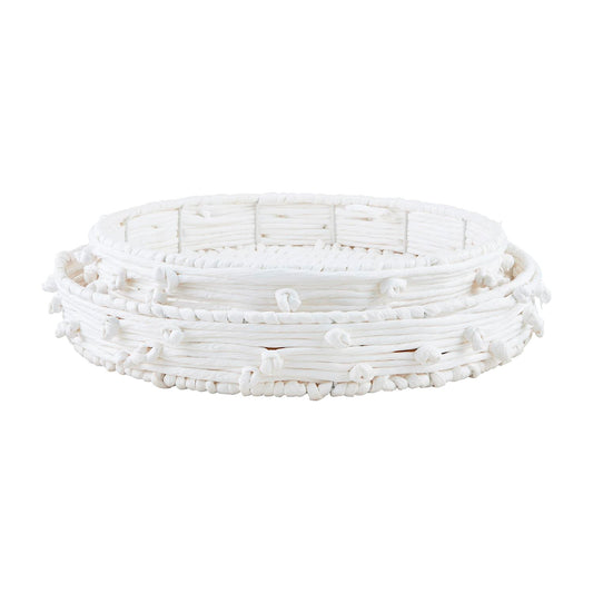White Knot Rope Tray - Small