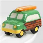 Nora Fleming Mini - Woody w/ Board (Surf Board) Retired**