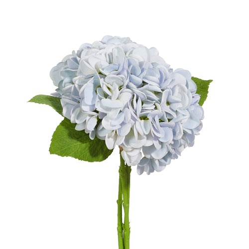 Real Touch Light Blue Hydrangea (3) Bundle 13"