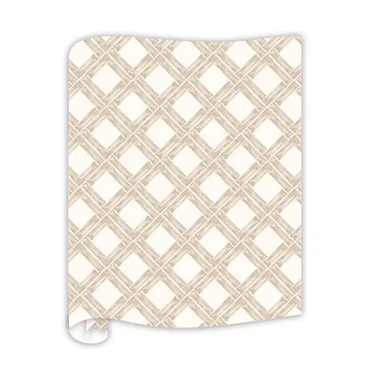 Table Runner - Hand Painted Bamboo Trellis