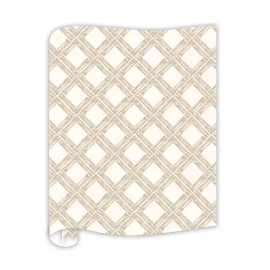 Table Runner - Hand Painted Bamboo Trellis