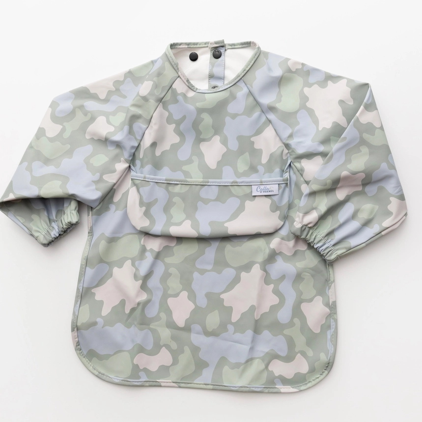 The Grayson Long Sleeve Bib: Pine Green Camo
