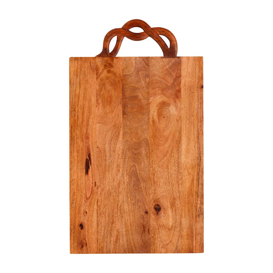 Twisted Wood Handle Charcuterie Board