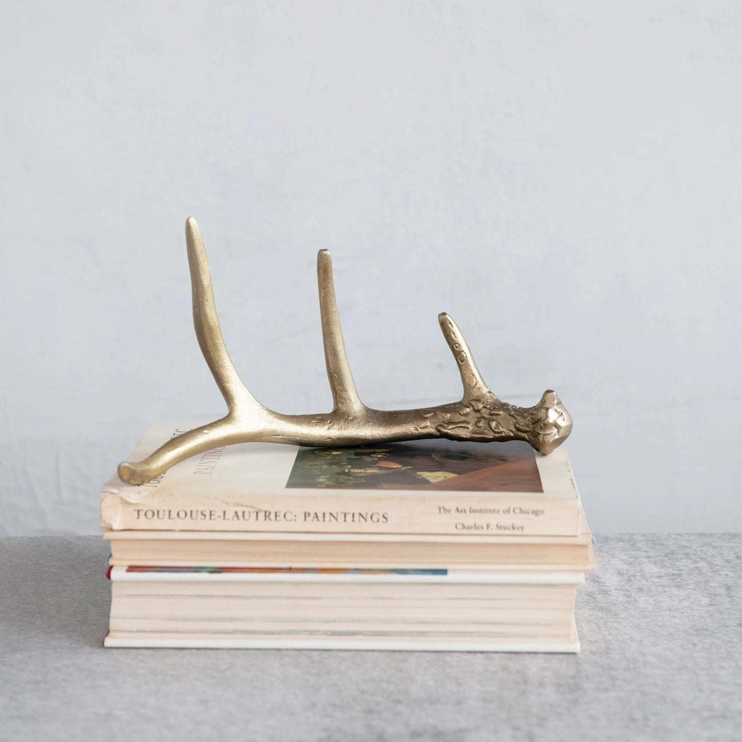 Gold Aluminum Antler Shelf Sitter