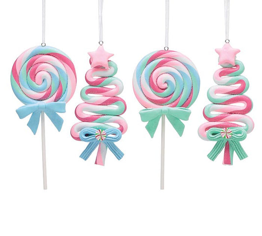 Candy Ornaments Green Bow Tree