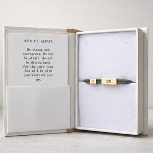 Sentiment Cord Bracelet - Joshua 1:9