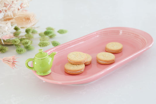 Nora Fleming - Fiesta Bread Tray w/Free teapot mini