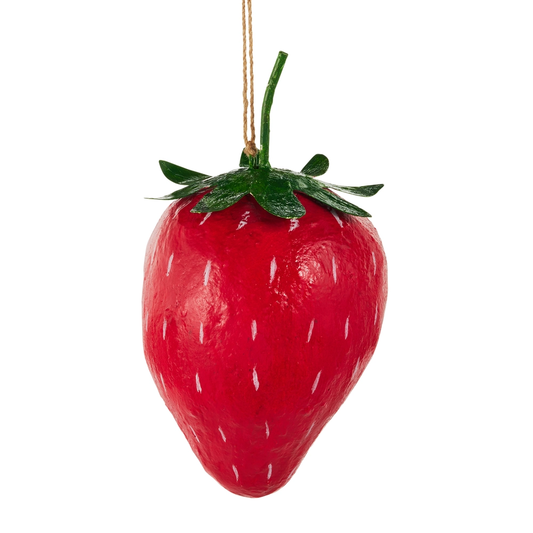 11" Paper Mache Strawberry