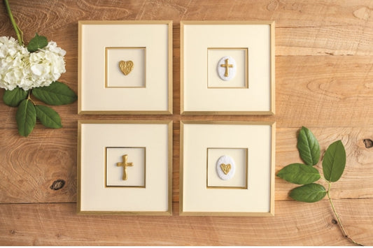 Framed Brass Wall Art