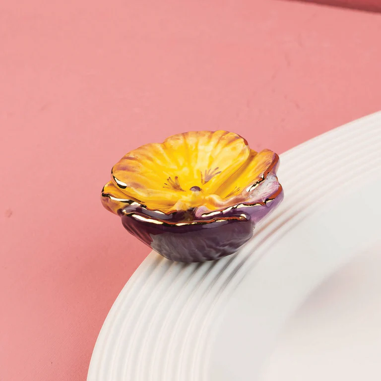 Nora Fleming Mini - Pansy Pop
