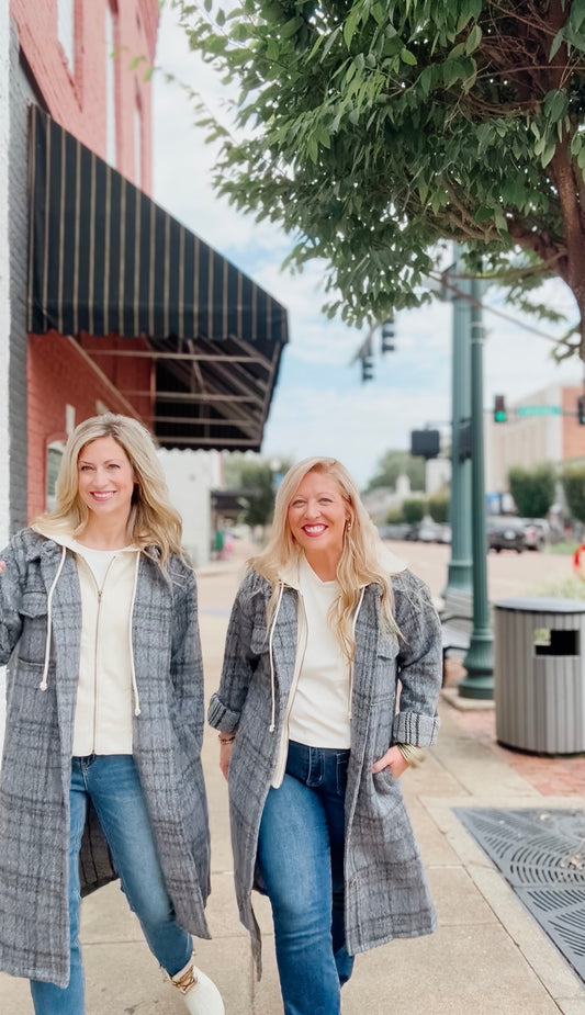 The Twofer Hoodie Plaid Jacket