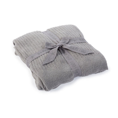 Barefoot Dreams: CozyChic Lite Ribbed Throw in Pewter