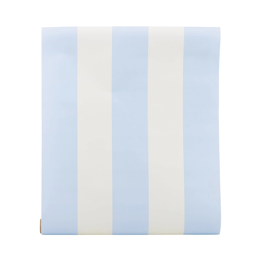 Blue Cabana Stripe Paper Table Runner 16x120