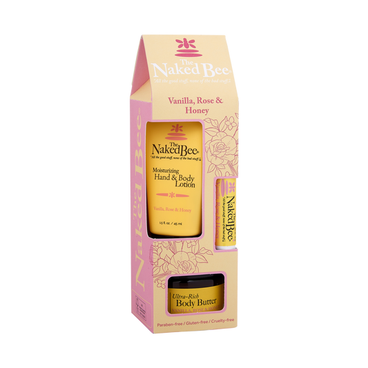 Naked Bee Vanilla Rose & Honey Gift Collection